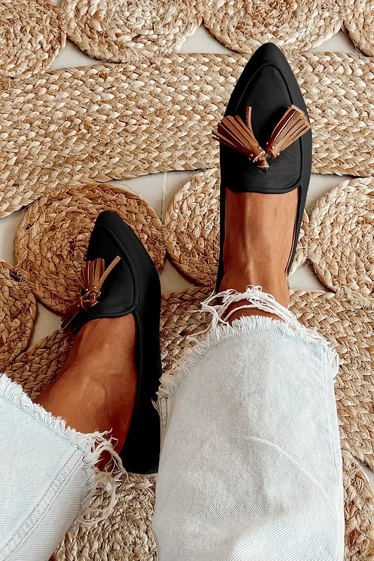 Bridget | Women’s Tassel Loafers | Pointed Toe