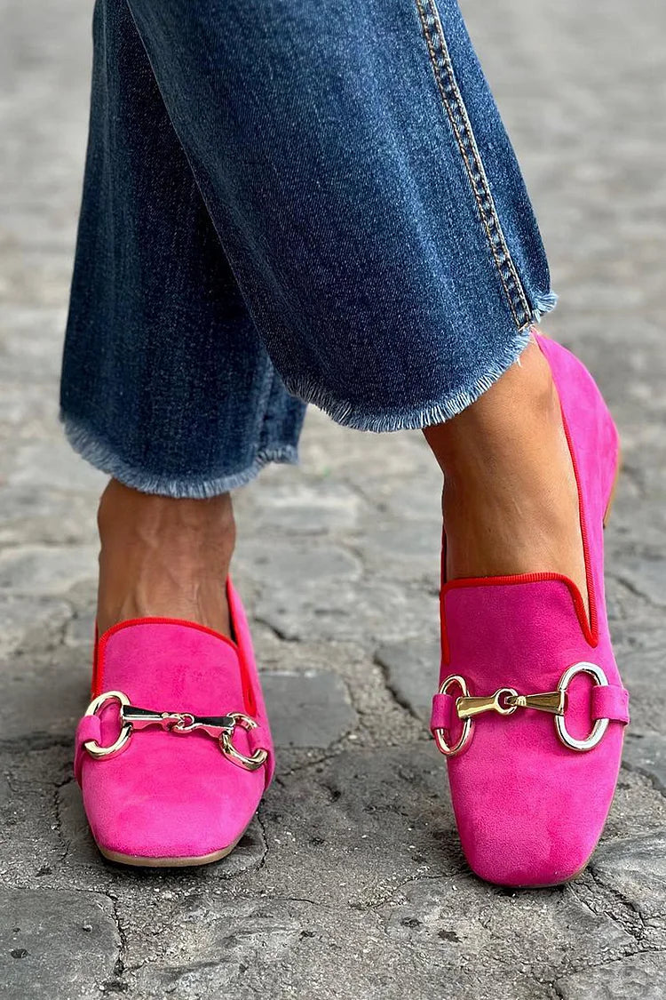 Jennifer | Women’s Slip On Loafers | Metal Detail