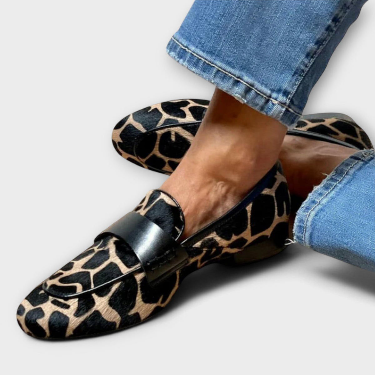 Jamie | Women’s Slip On Slippers | Animal Print