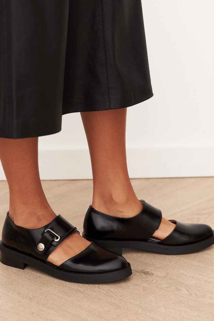 Sally | Women’s Slip On Loafers | Buckle Detail