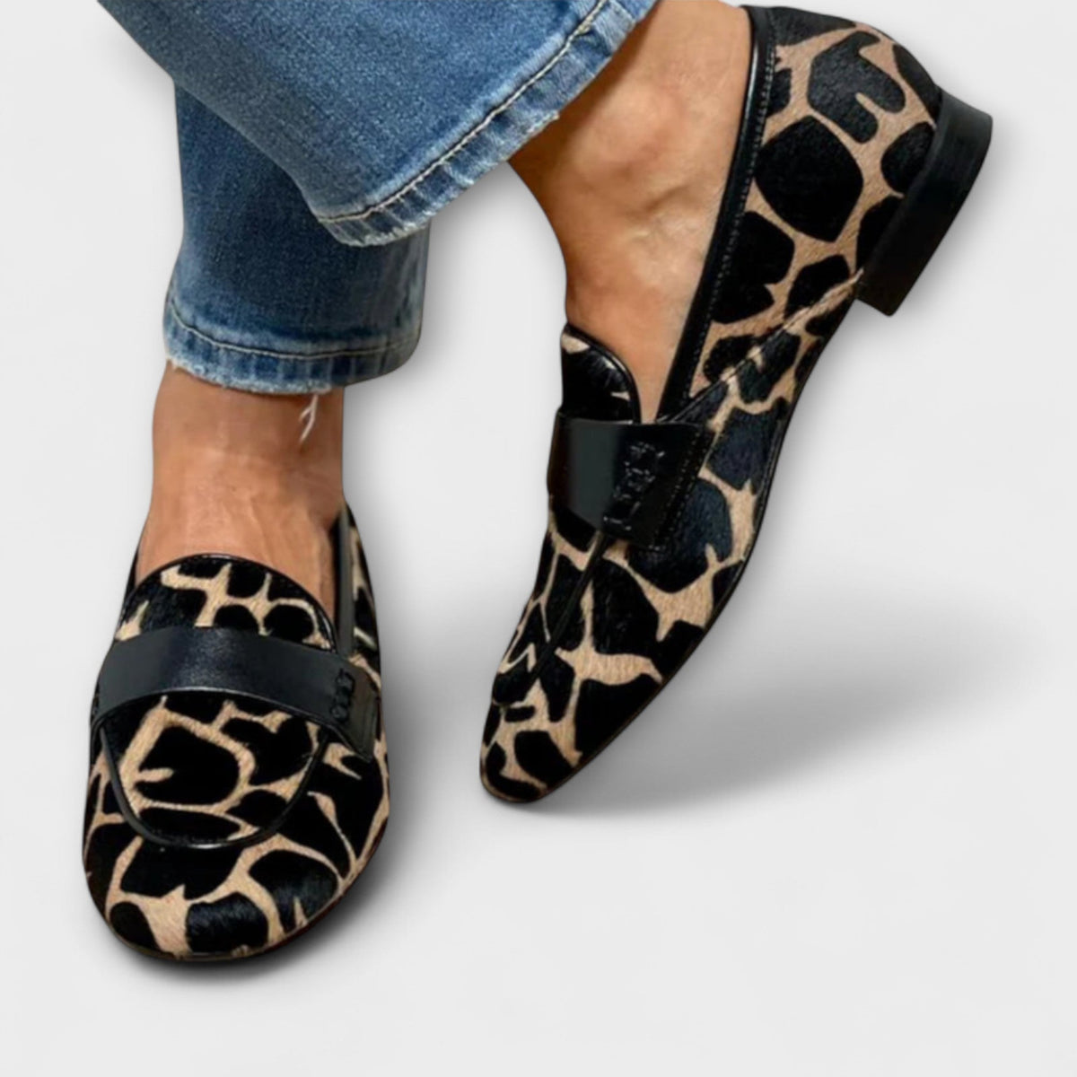 Jamie | Women’s Slip On Slippers | Animal Print