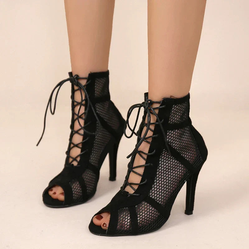 GAYLE™ – Elegant Mesh High Heels